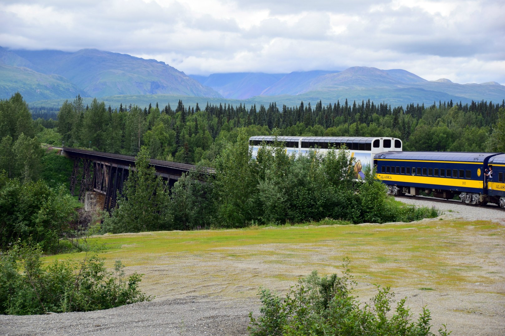 View from Alaska Railroad