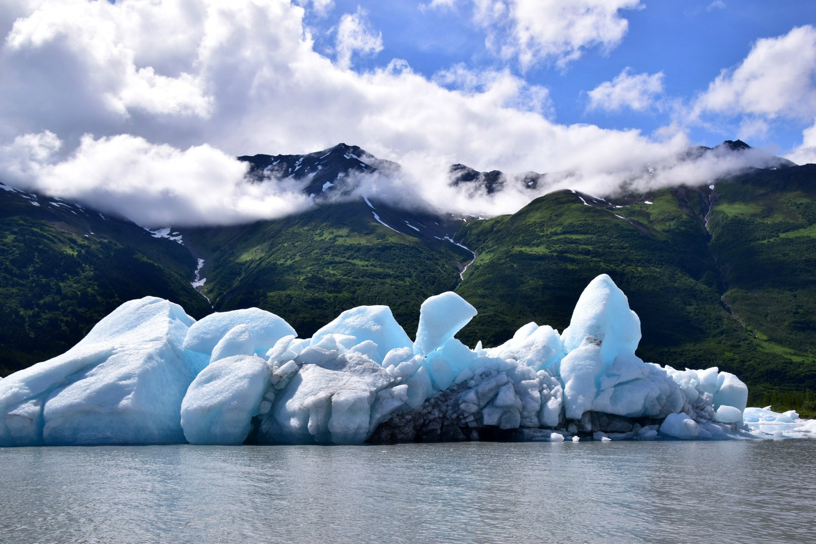Icebergs from Spencer Glacier
