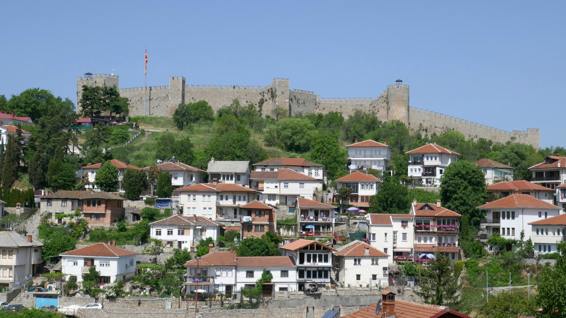 Tsar Samuel's Fortress and town, Ohrid, North Macedonia