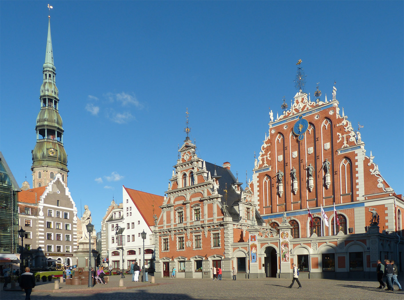 St Peter's Church and House of the Blackheads, Riga, Latvia