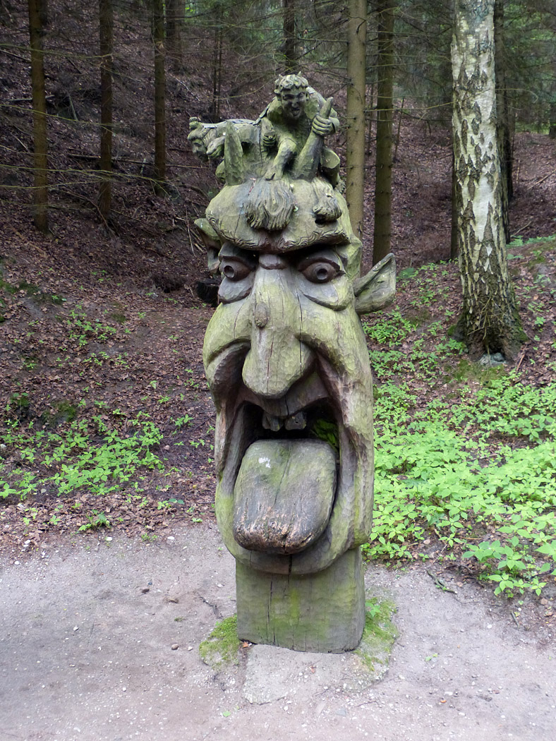 Wood Carving, Witches Hill, Juodkrante, Lithuania