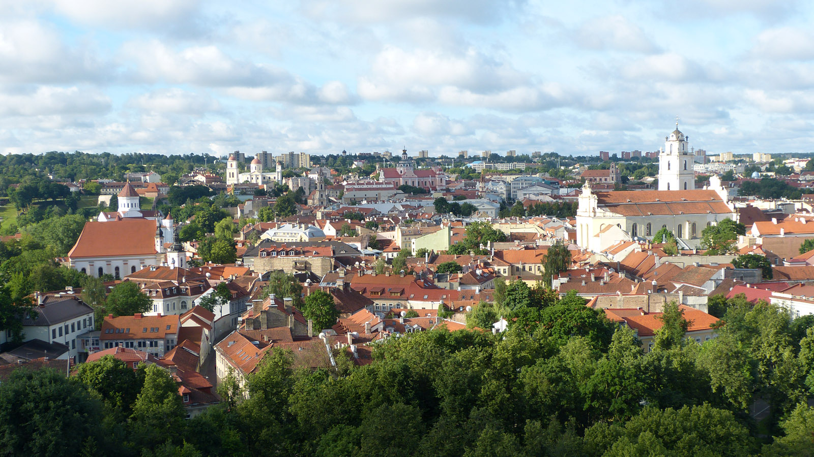 City skyline, Vilnius, Lithuania