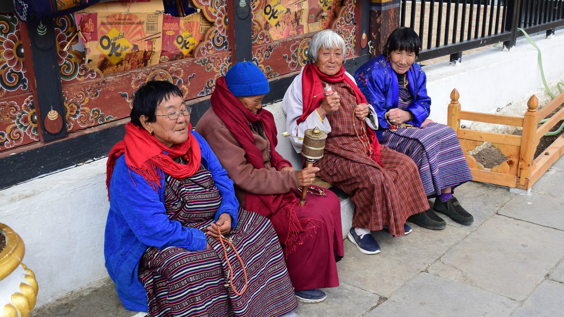 Local Women at National Memorial Chorten, Thimphu