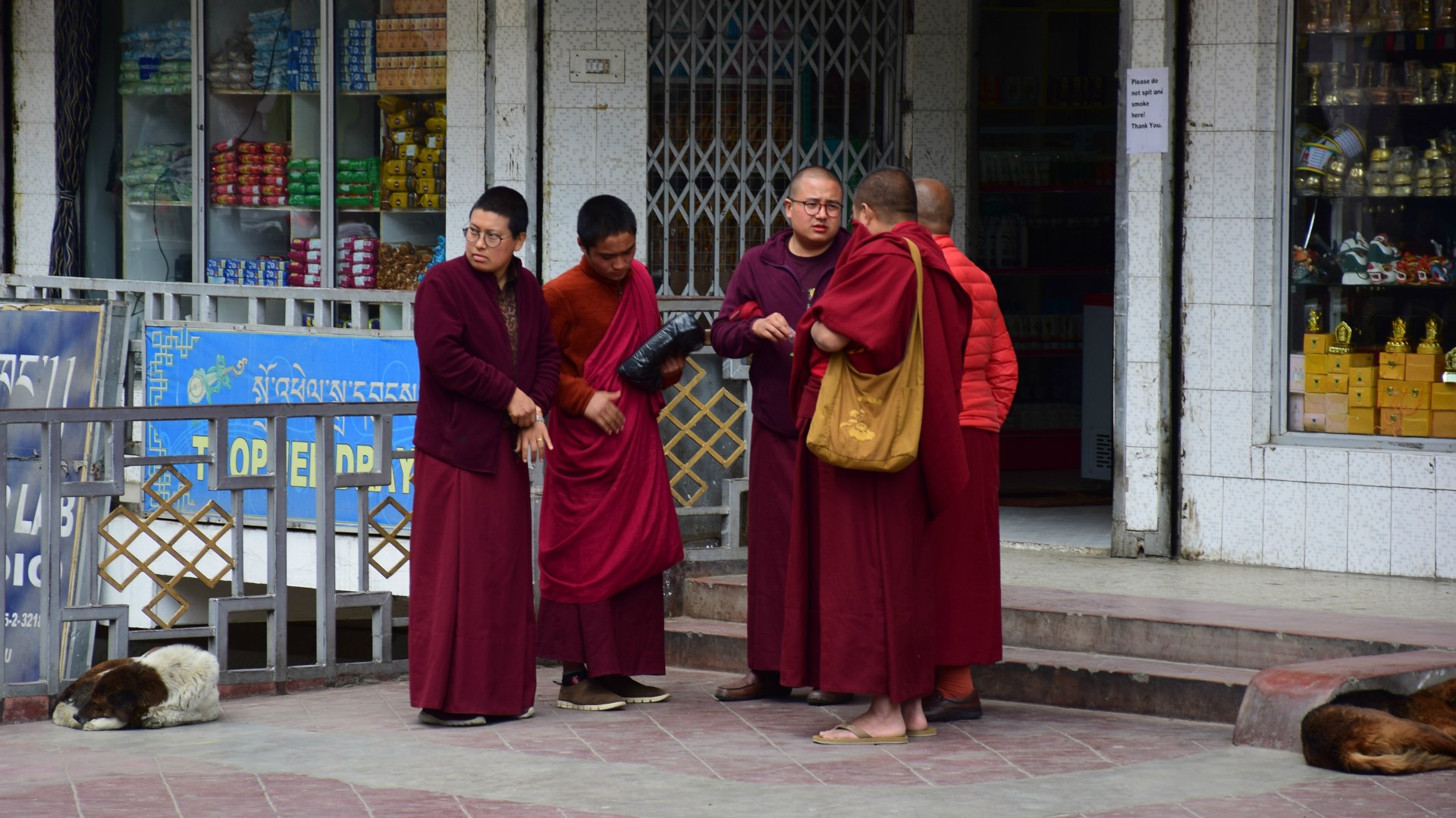 Monks, Thimphu