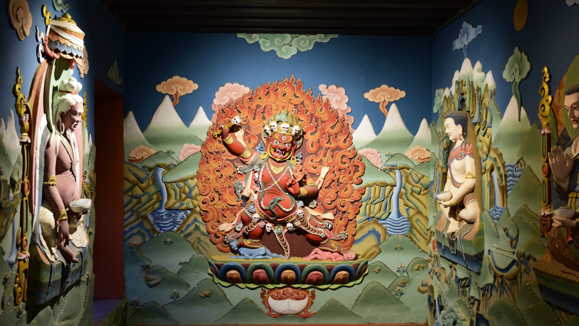Relief in Tashichho Dzong, Thimphu
