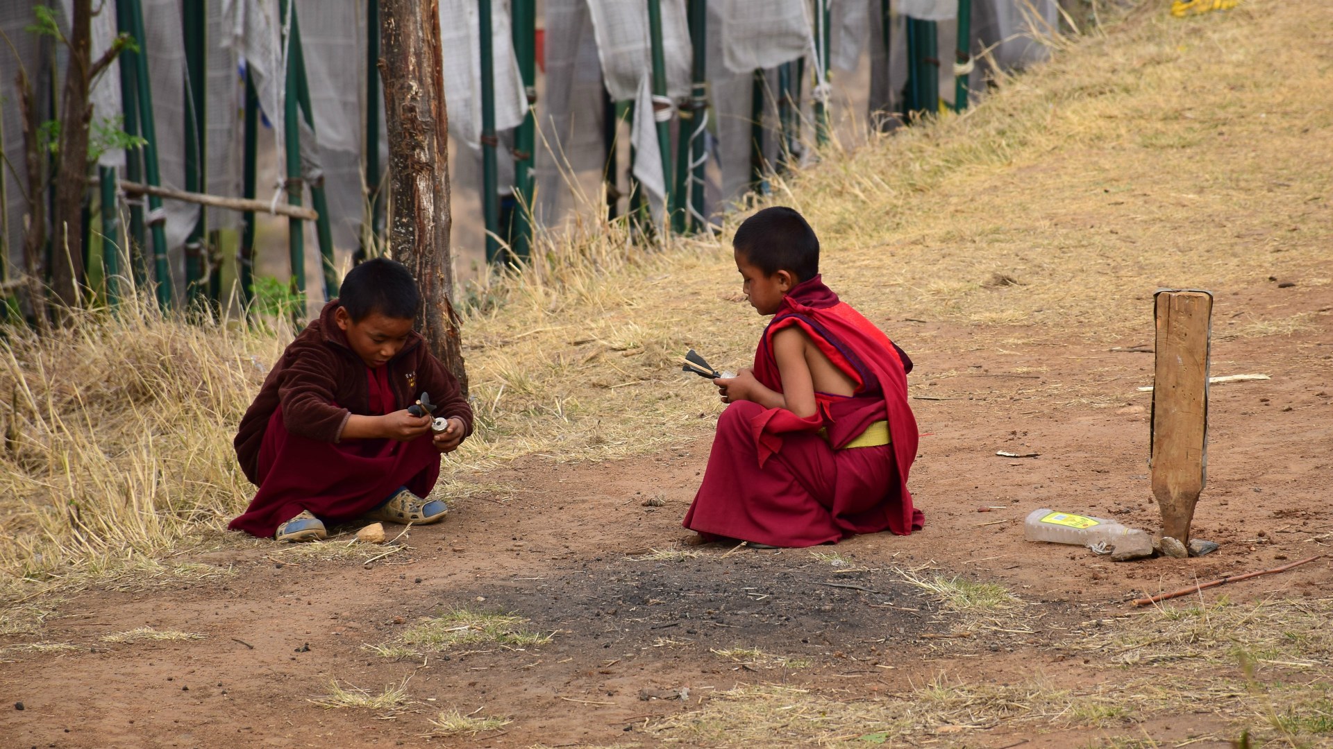 Young Monks, Chime Lhakhang Monastery, Teoprongchu
