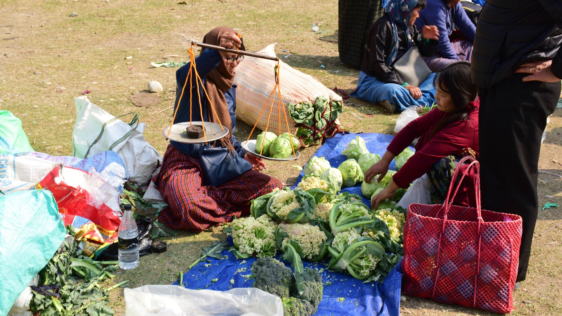 Market, Punakha