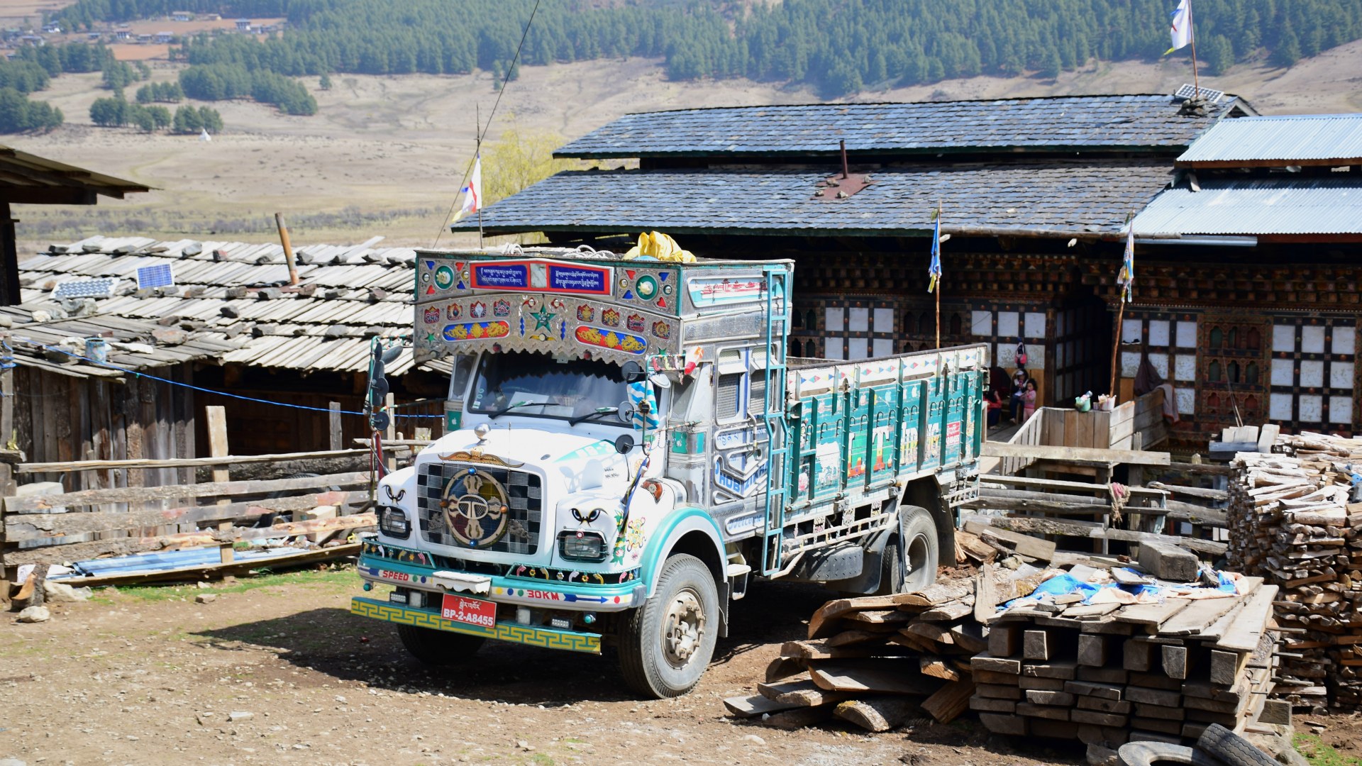 Decorated Truck, Phobjikha Valley