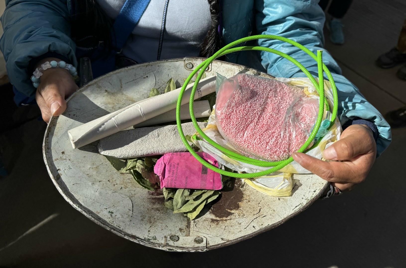 Miner's Materials For Sale in Market, Potosi