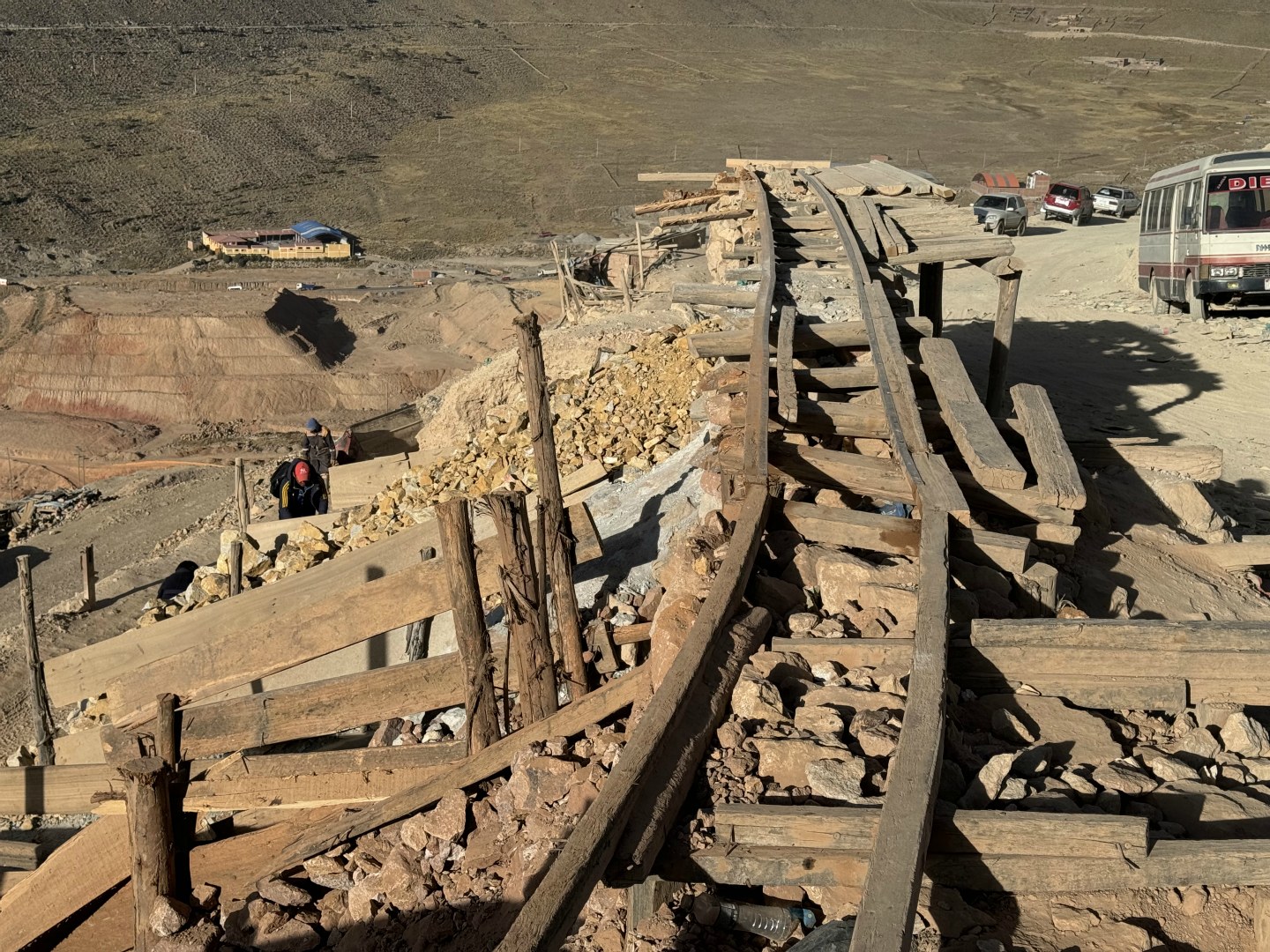 Trolley Track, Cerro Rico, Potosi