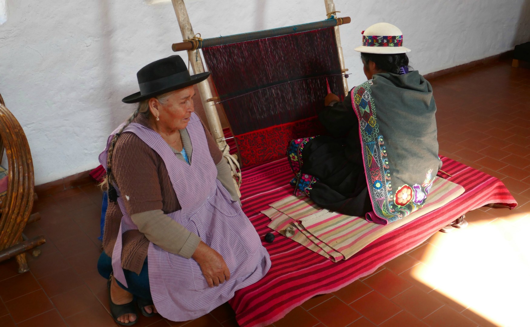 Weavers at work, Museum of Indigenous Art, Sucre