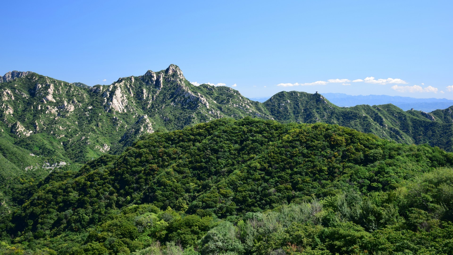 View near Great Wall, Mutianyu