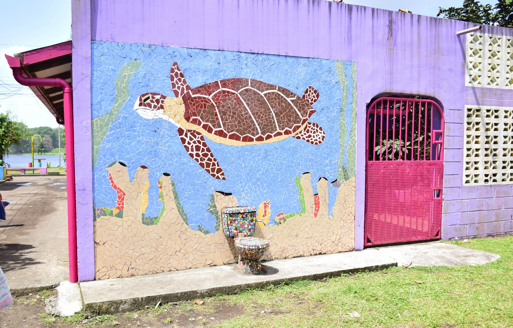 Tiled Mural, Tortuguero Village