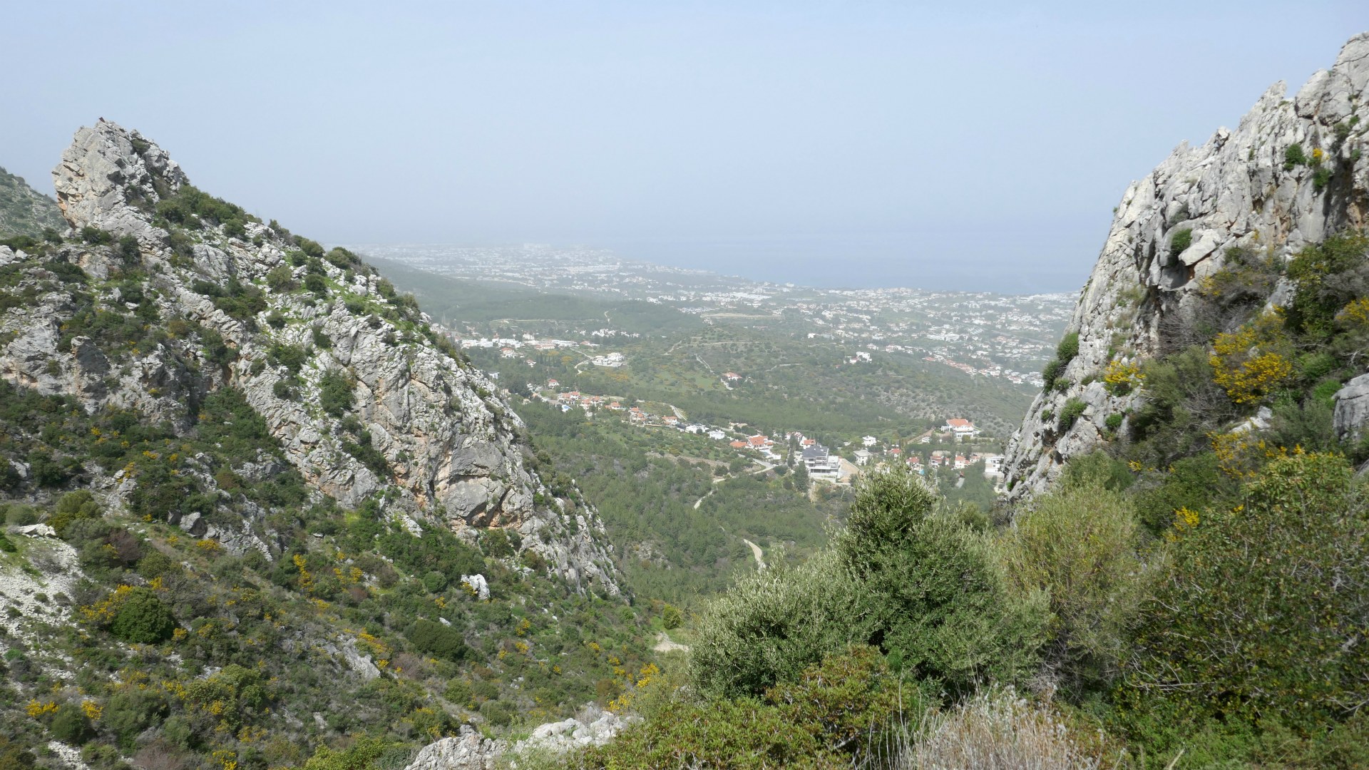 View from walk near St Hilarion Castle
