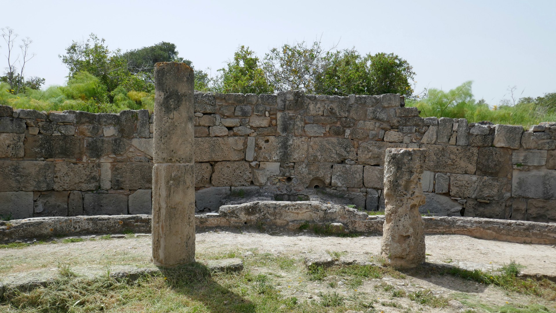 Men's latrines, Salamis Ruins