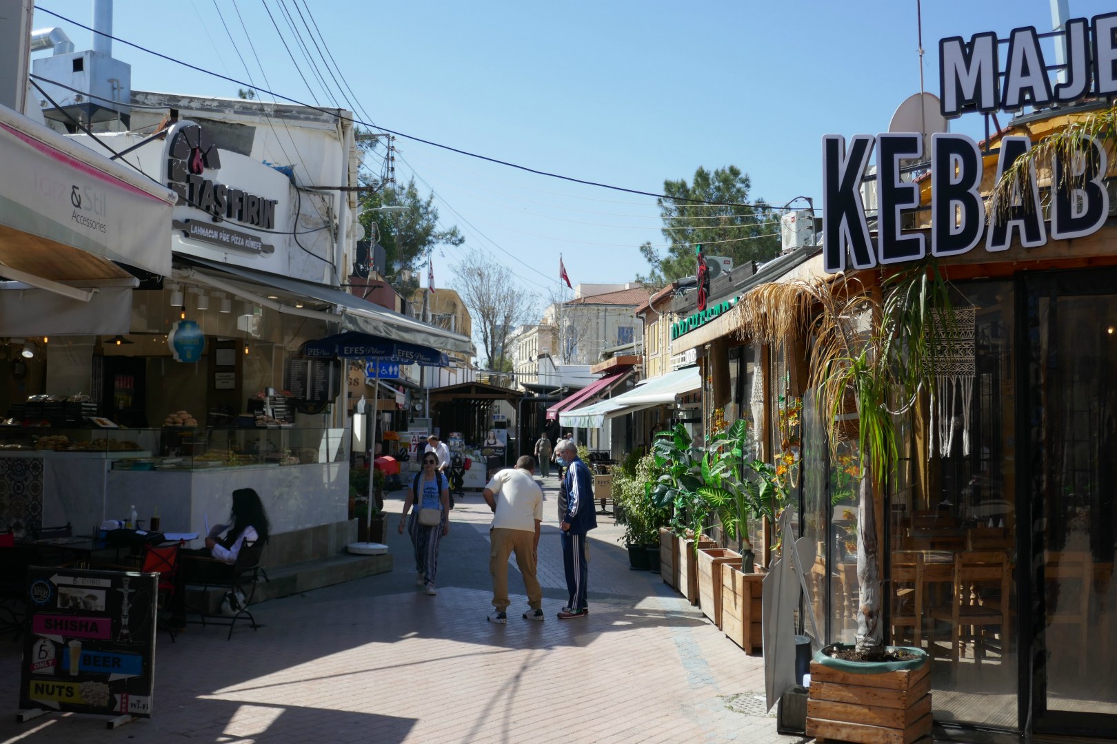 View towards Ledra Street border crossing, Nicosia