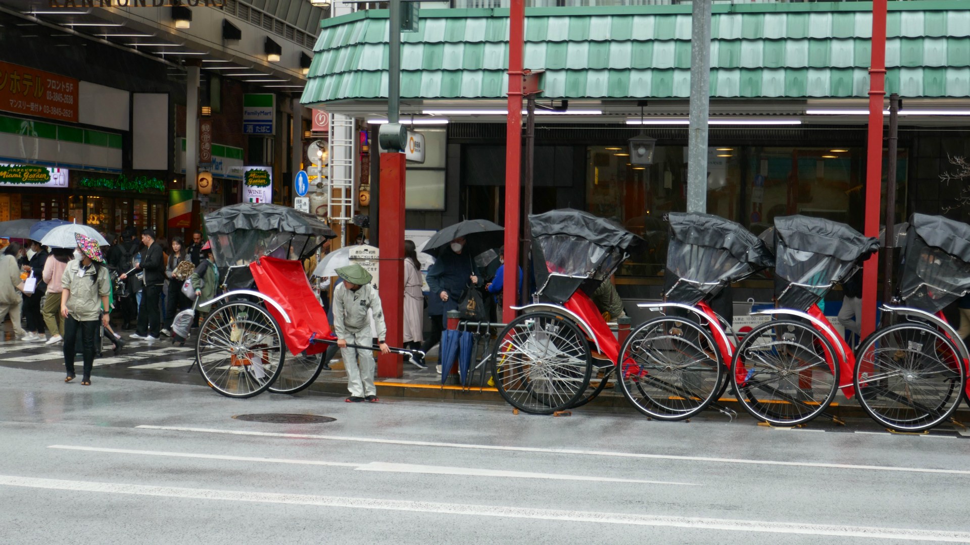 Rickshaws, Asakusa, Tokyo