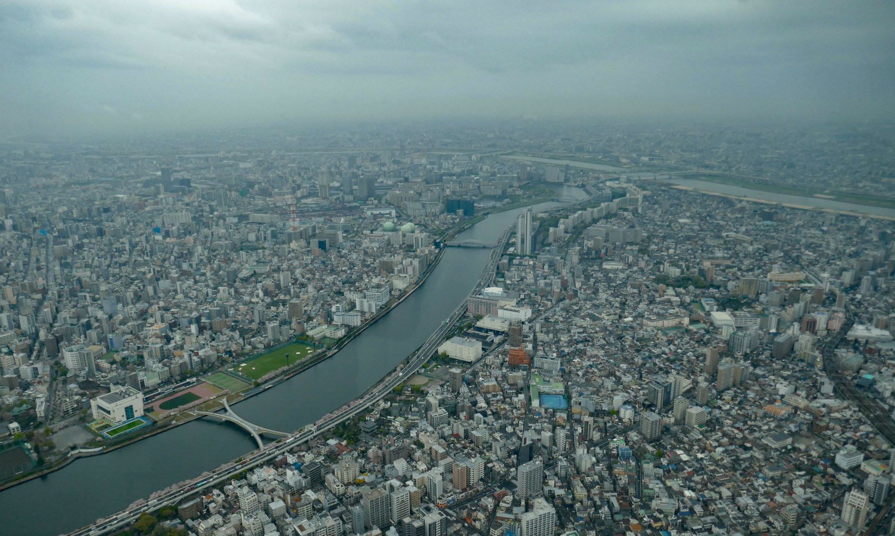 View north from Skytree, Tokyo