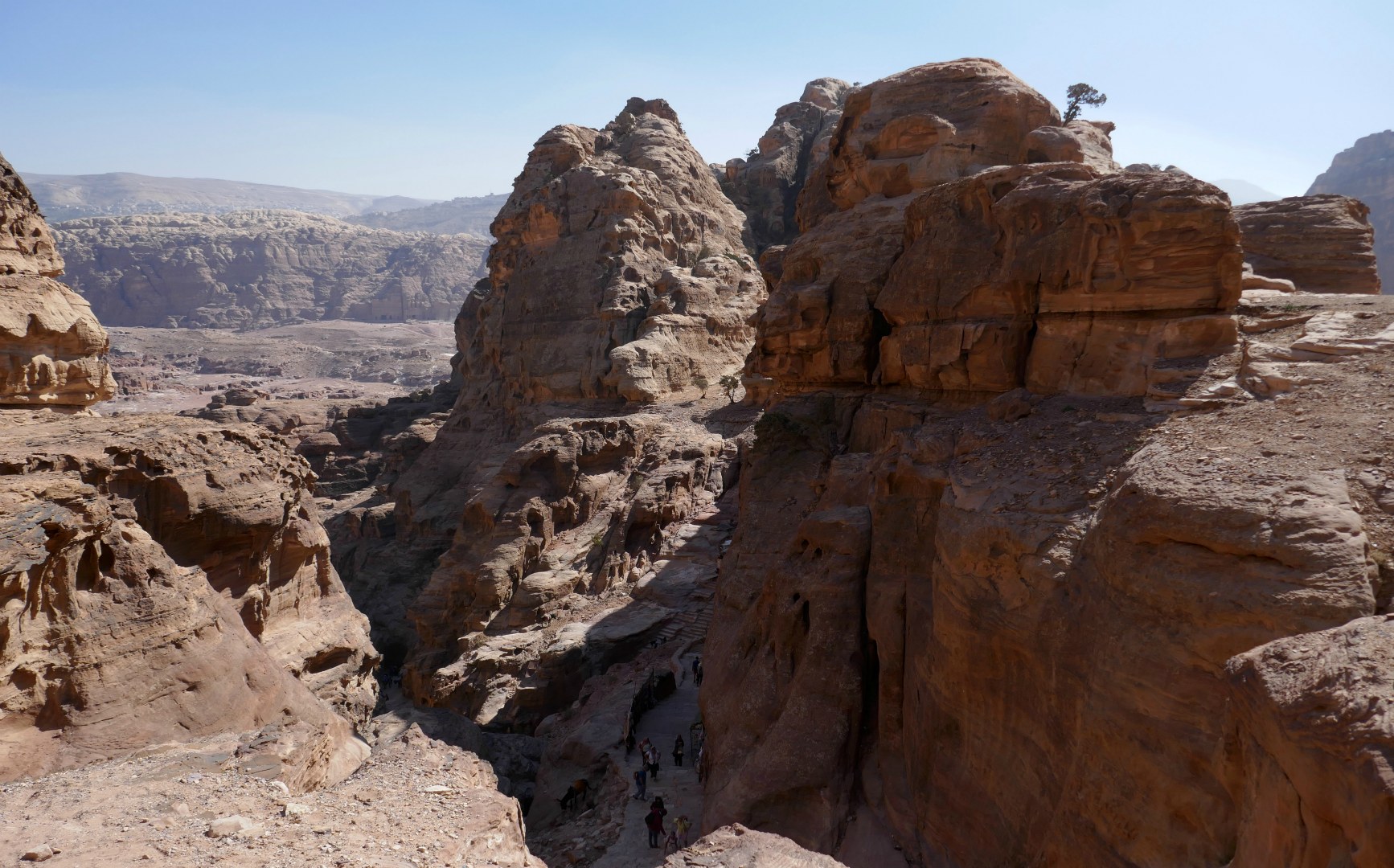 View from path to The Monastery, Petra