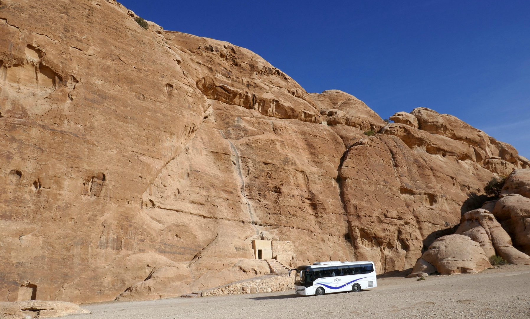 Entrance to underground reservoir, Little Petra