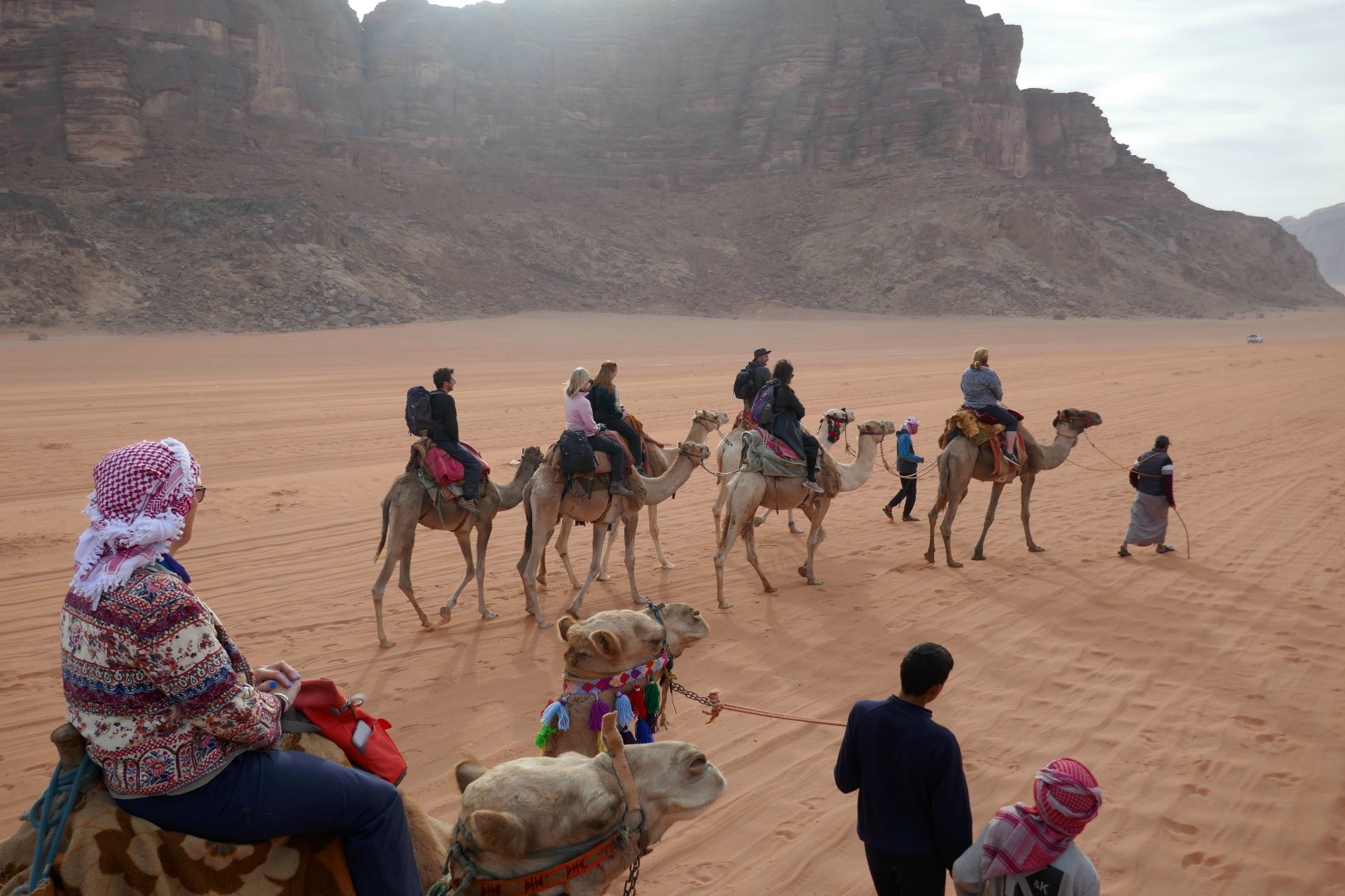 Camel riding, Wadi Rum