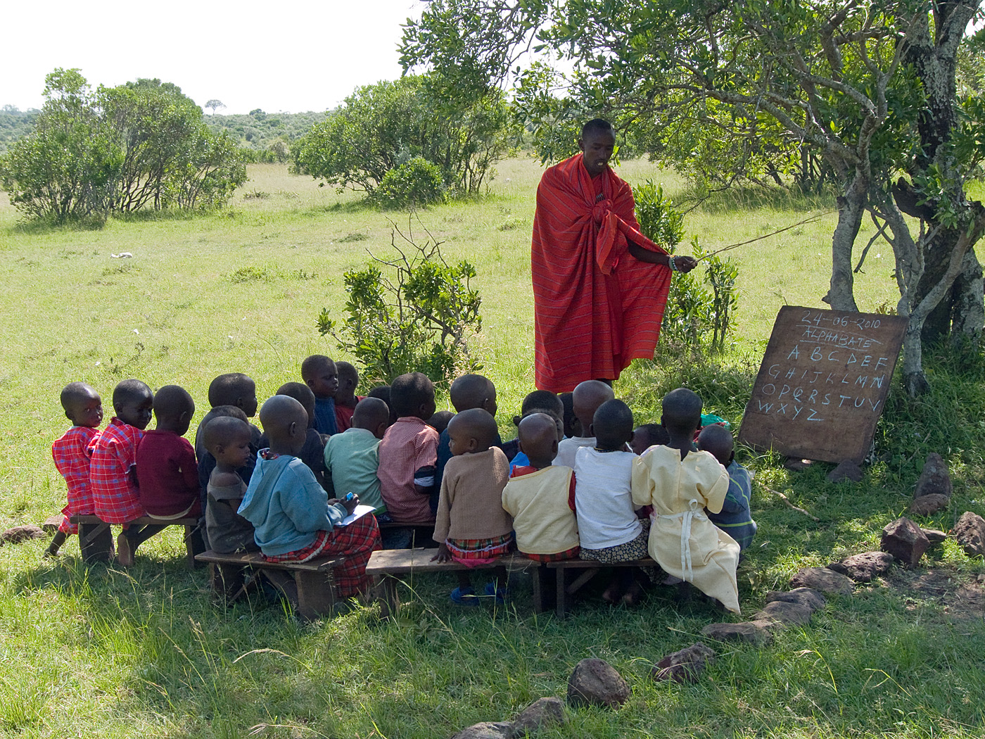 School lessons, Masai village, Mara North Conservancy