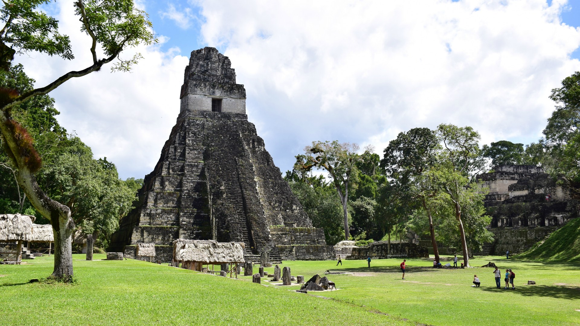 Temple I and Grand Plaza, Tikal, Guatemala
