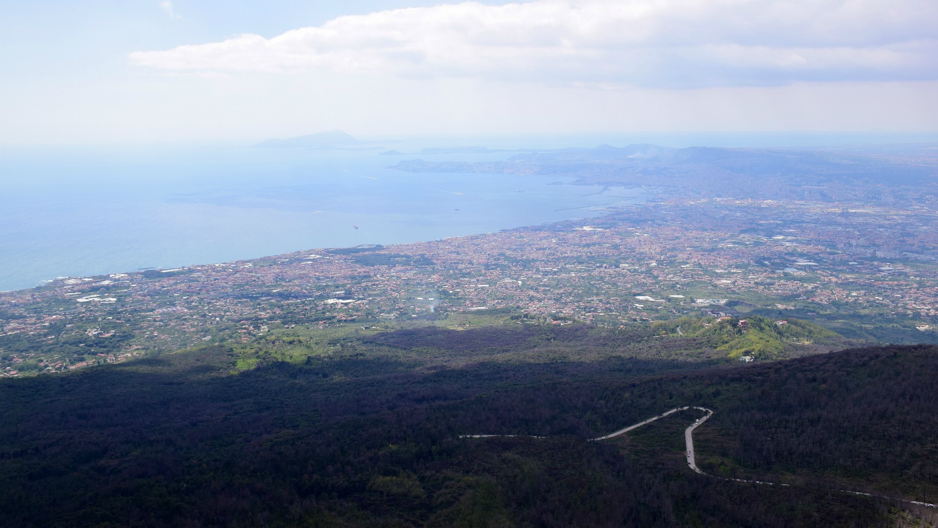 Naples from Mount Vesuvius
