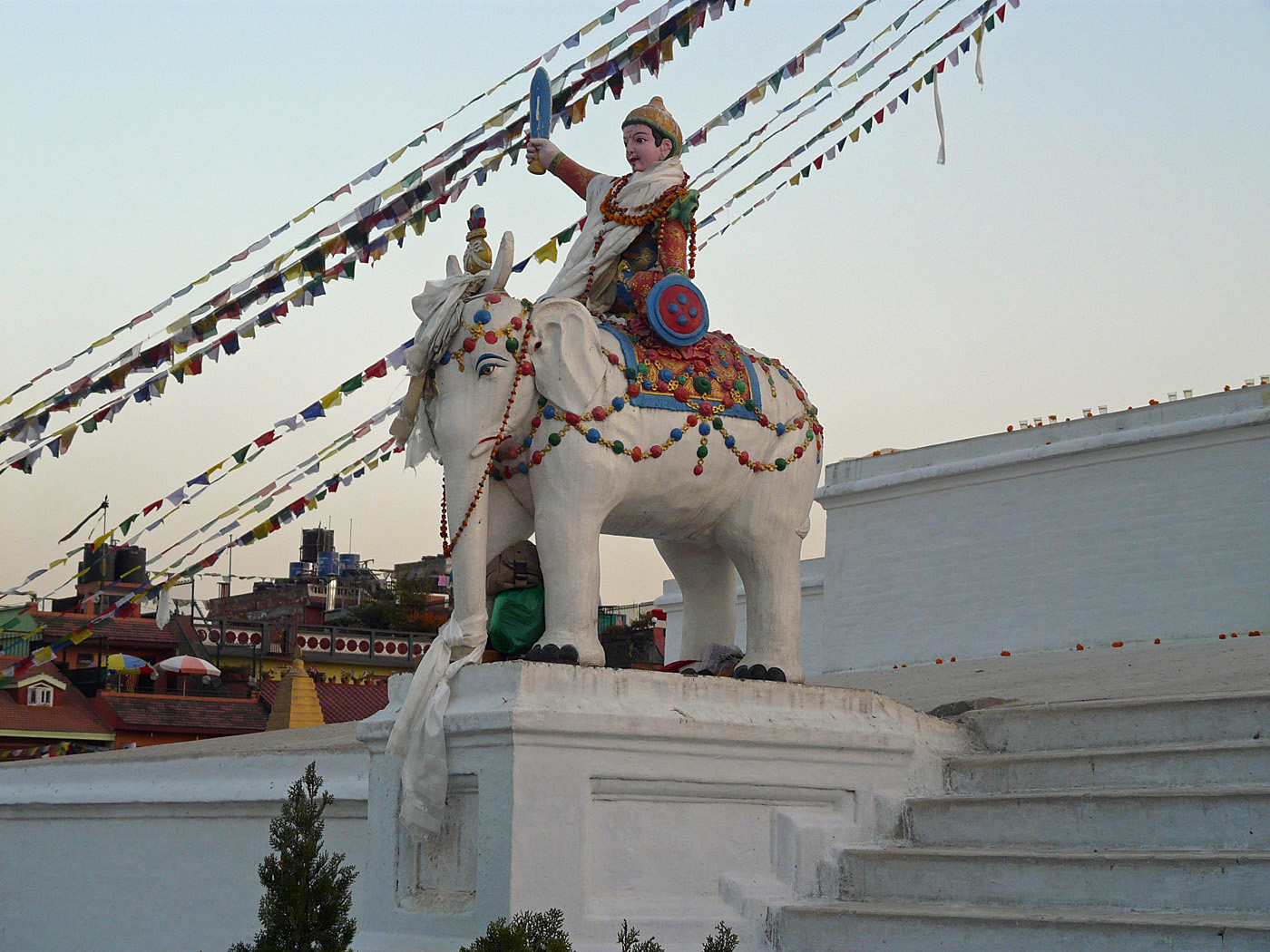 Statue at Bodnath Stupa, Kathmandu