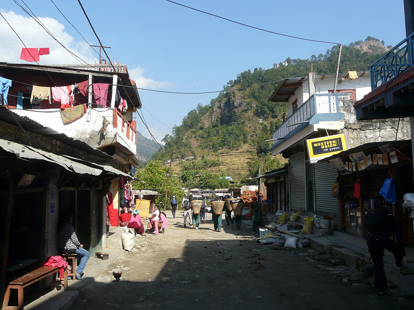 Rural street near Pokhara