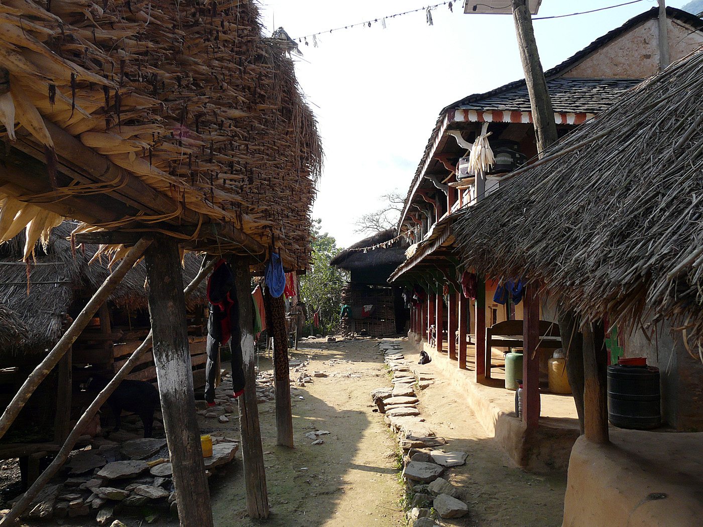 Village buildings, Seti Khola