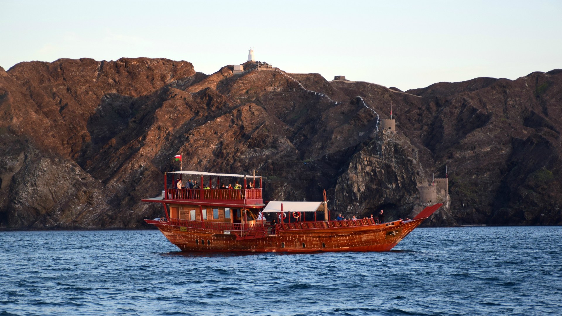 Dhow waiting for sunset, Muscat
