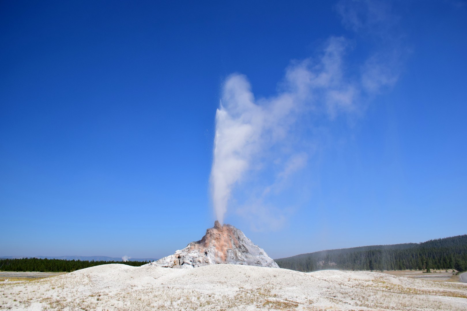 White Dome Geyser, Firehole Lake Drive, Yellowstone National Park