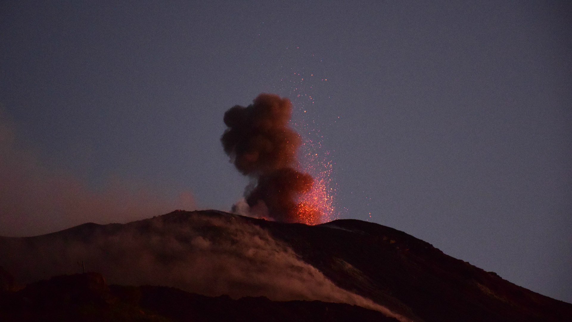 Volcanic activity, Stromboli, Aeolian Islands