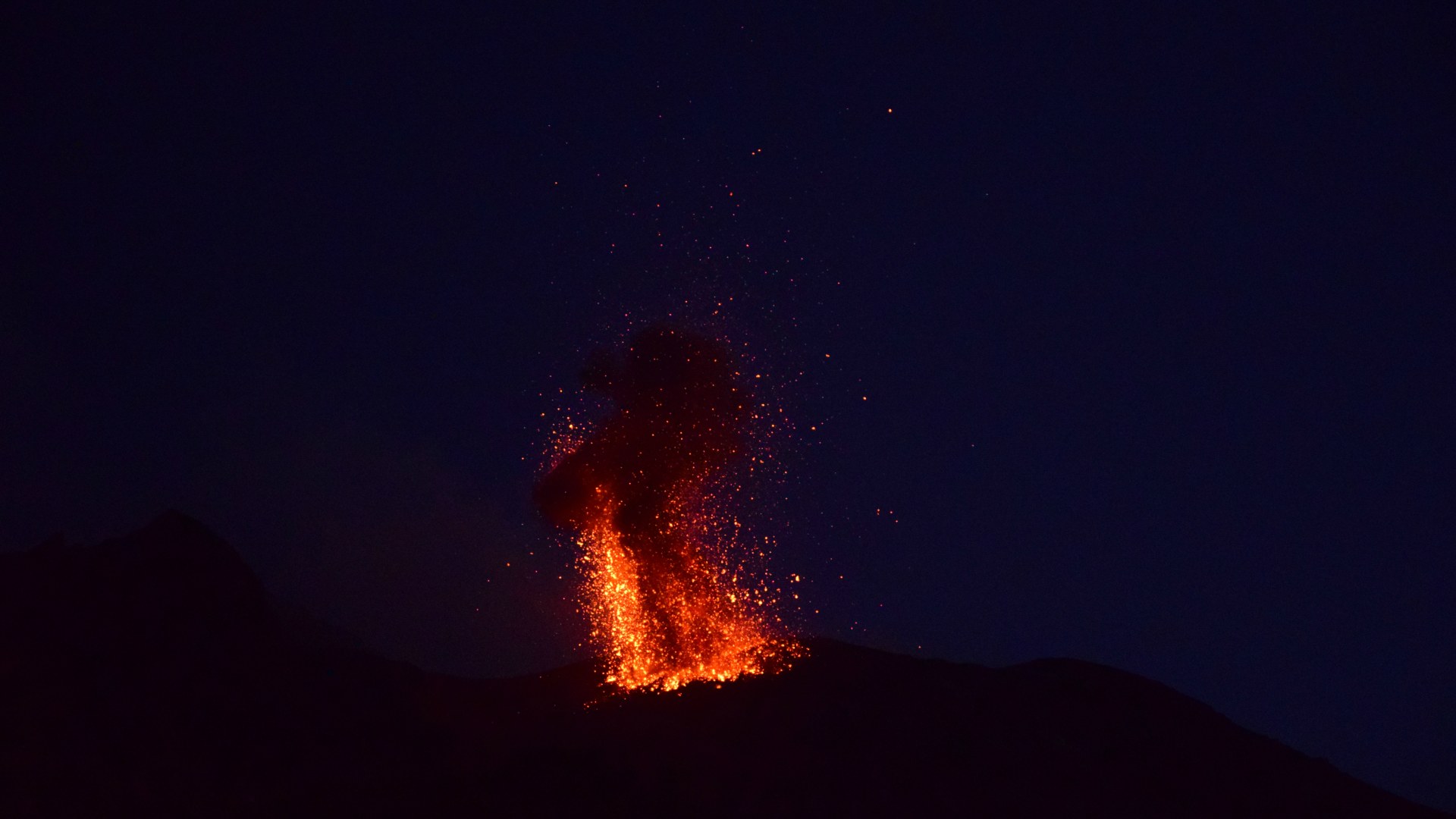 Volcanic activity, Stromboli, Aeolian Islands