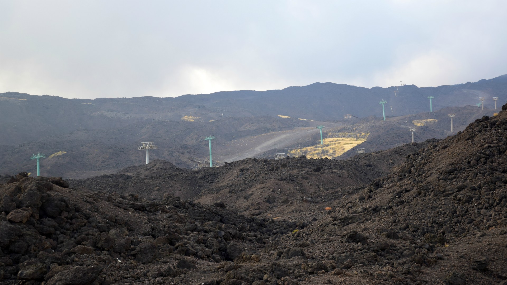 Cable car towers, Etna, Sicily