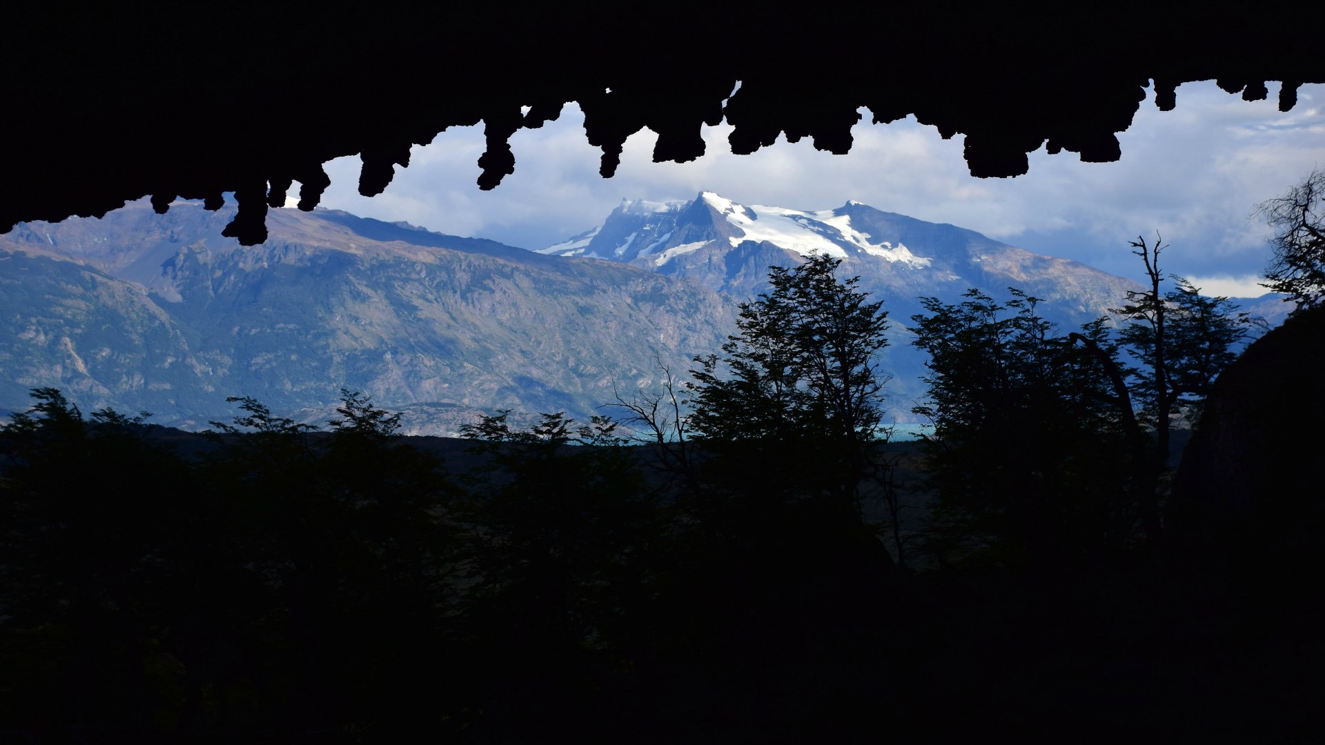 View from Cueva del Milodon near Puerto Natales