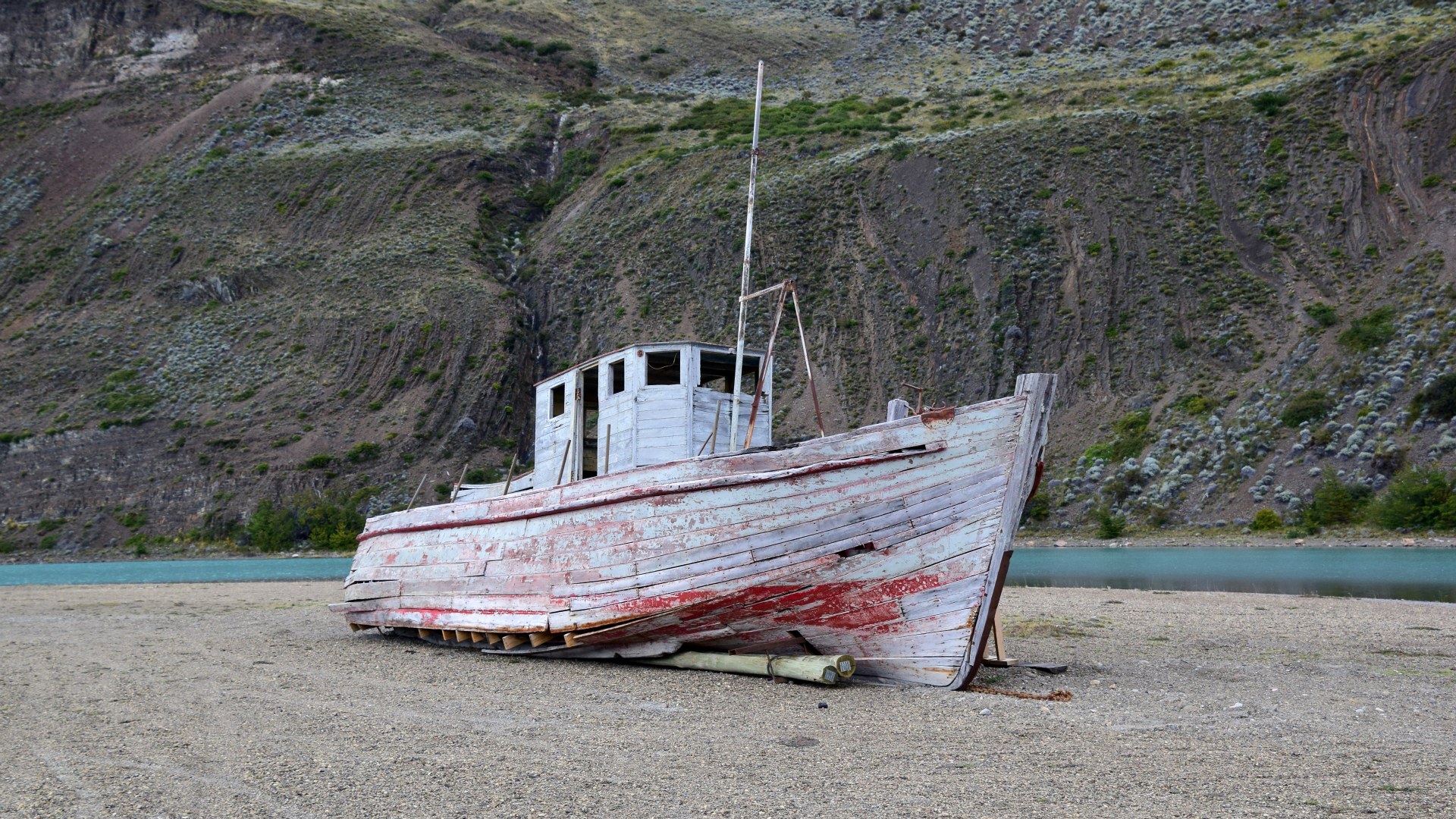Boat at Estancia Cristina, Los Glaciares National Park