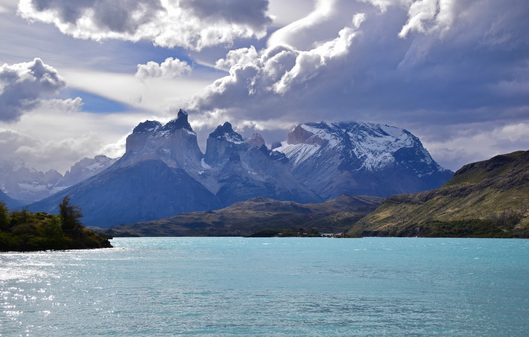 Los Cuernos and Lago Pehoe, Torres del Paine National Park