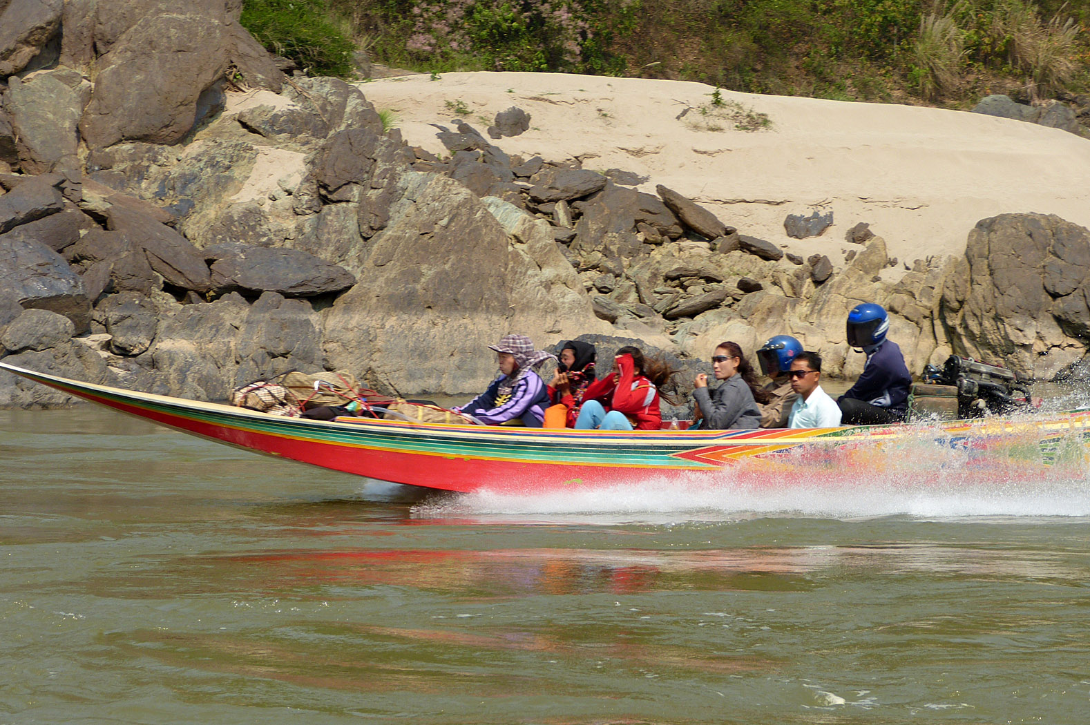 Speedboat, Mekong River, Laos