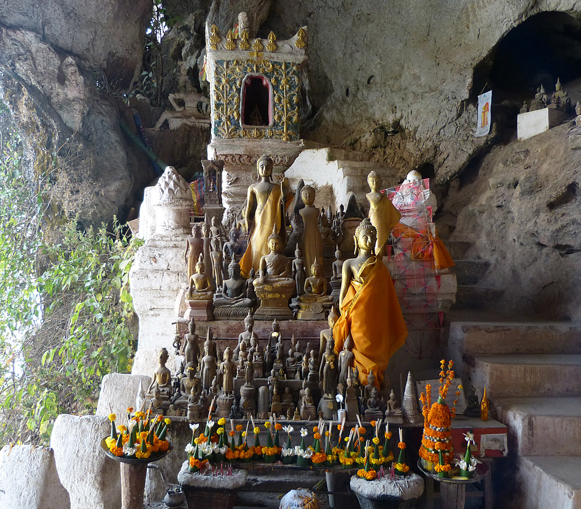 Buddha images, Pak Ou Caves, Laos