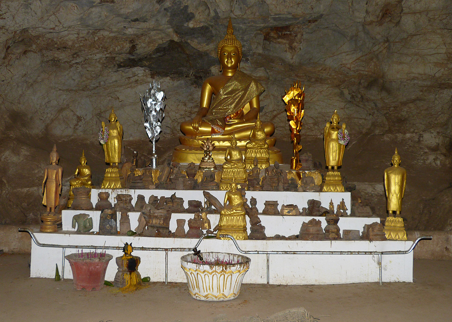Buddha images, Pak Ou Caves, Laos