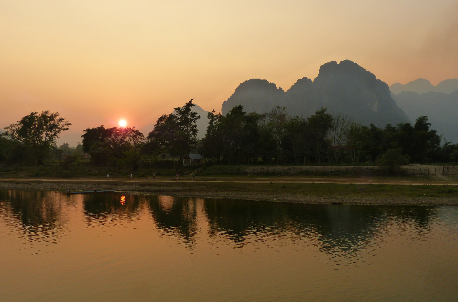 Sunset, Vang Vieng, Laos