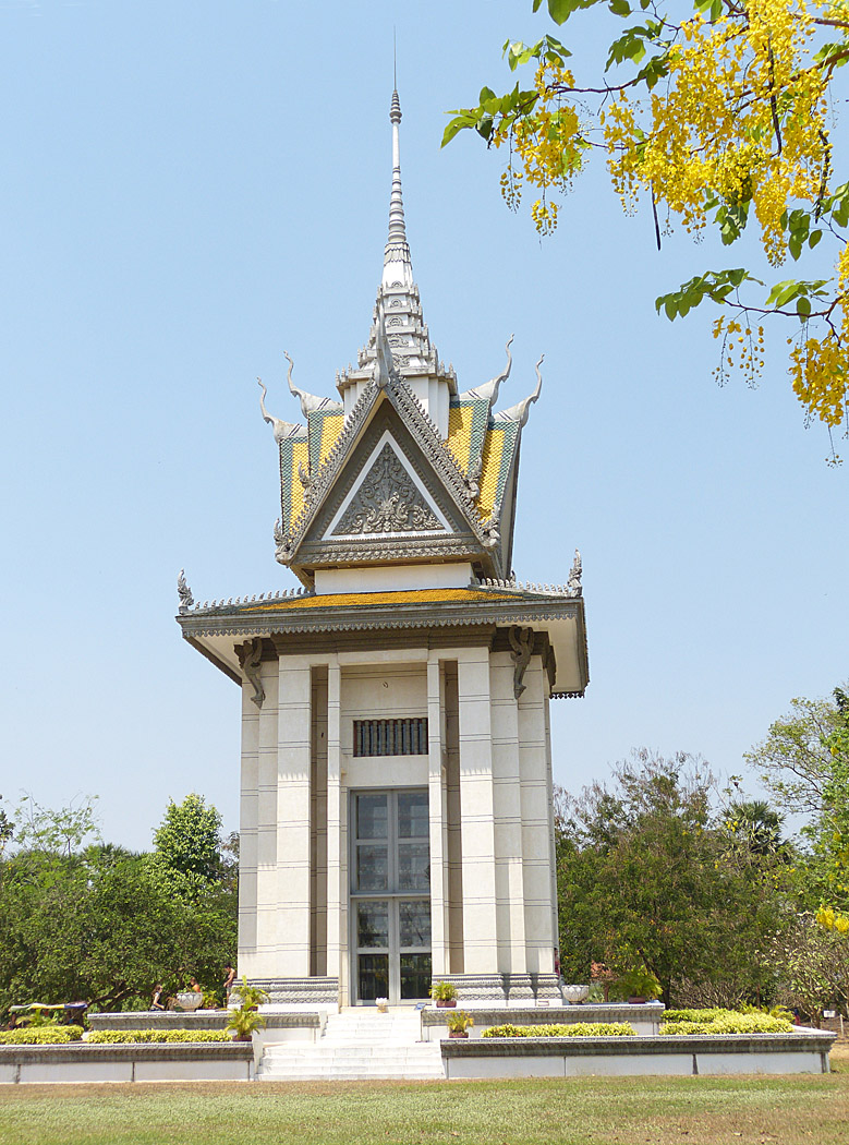 Stupa at Choeung Ek Killing Field, Phnom Penh, Cambodia
