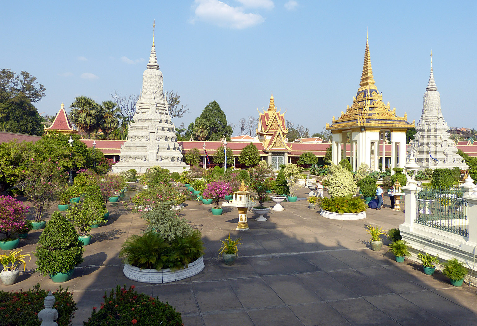 Stupas, Royal Palace, Phnom Penh, Cambodia