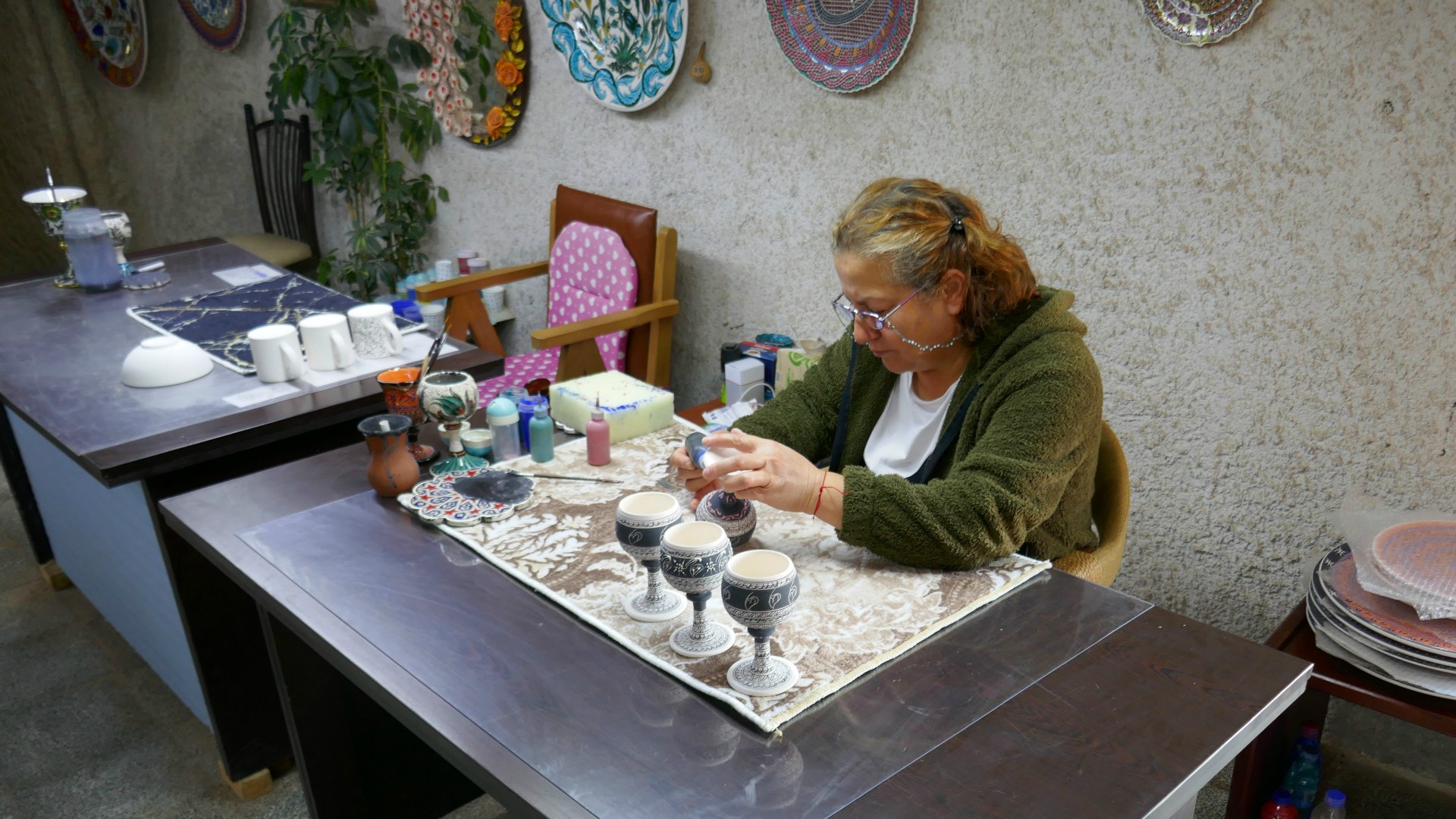 Painting goblet, Aldag Seramik, Avanos
